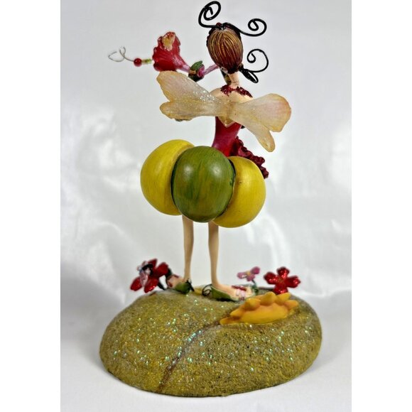 Tutti Frutti Strawberry Fairy Department 56 Stocking Mantel Hanger Christmas - Picture 3 of 12